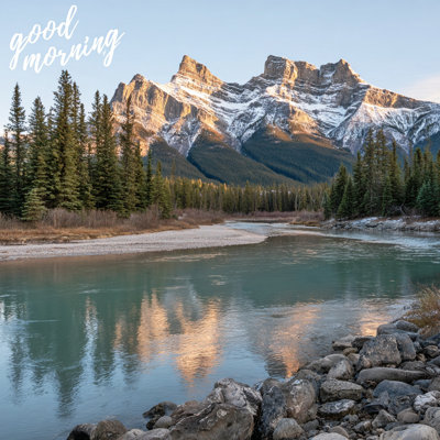 Morning Reflections Wrapped Canvas Wall Art