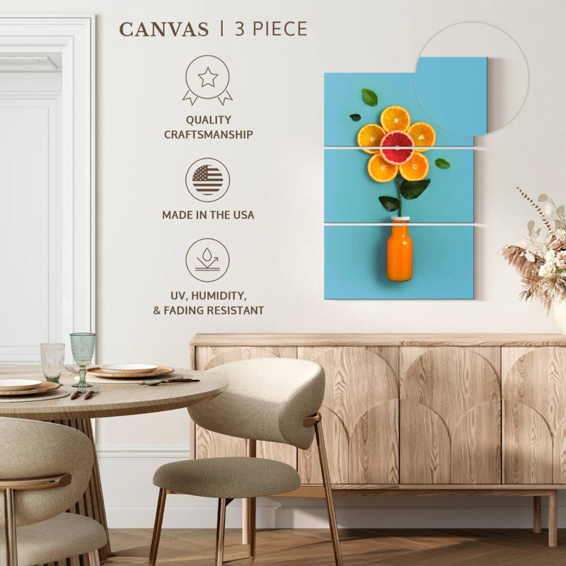 Fleur de jus d'orange Harnek, H 50 po x l 32 po