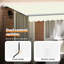 VidaXL 400cm W x 200cm D Fabric Cover Retractable Door / Window Awning