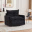 Fauteuil demi-tonneau pivotant de style Mid-Century moderne-1002184378