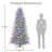 Flocked 7.5' Pre-Lit Cypress Christmas Tree