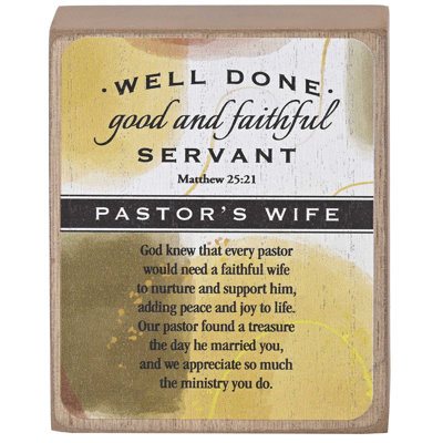 Tabletop Plaque A Pastors Wife 3X4