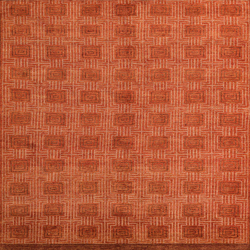 Abstract Indoor Rug, Square 3'