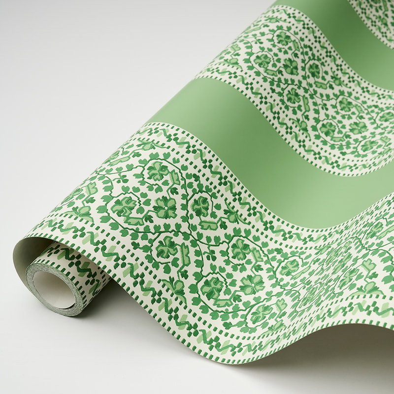 Jasmine Wallpaper, Leaf Green