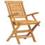 Chaise de terrasse pliante en teck Stephfan
