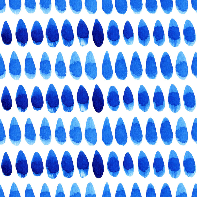 Rouleau de papier peint adhésif Raindrops, L 16,67 po x l 25 po