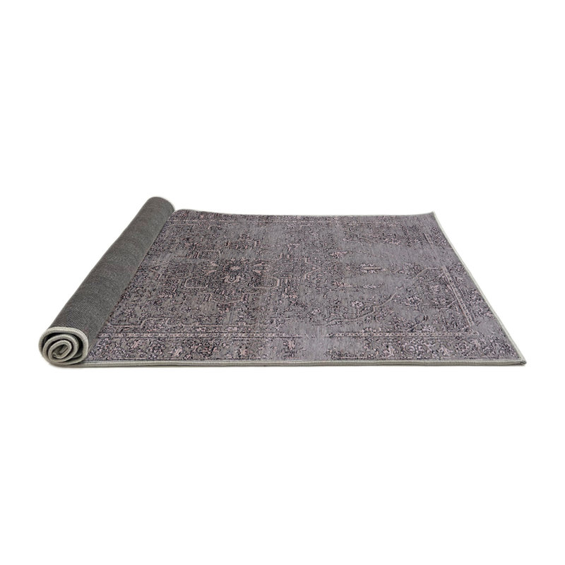 Tapis oriental gris / mauve Mooreland, Rond 5 pi