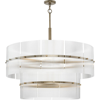 Lustre contemporain à neuf lumières