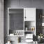 Armoire de salle de bain murale moderne avec fonctions multiples et design élégant-988527269