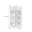 Nut-Brown Modern Solid wood rotating bookshelf