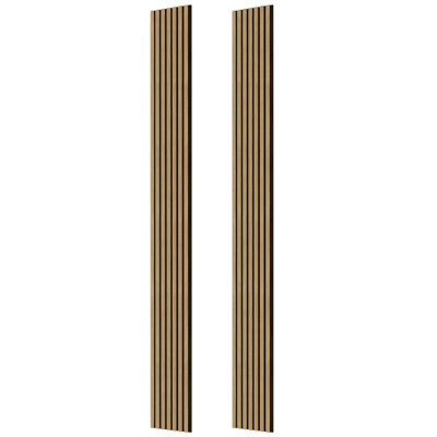 Panneau mural à lattes en bois 108 po x 11 po pour murs ou plafonds (16,5 pieds carrés par caisse)