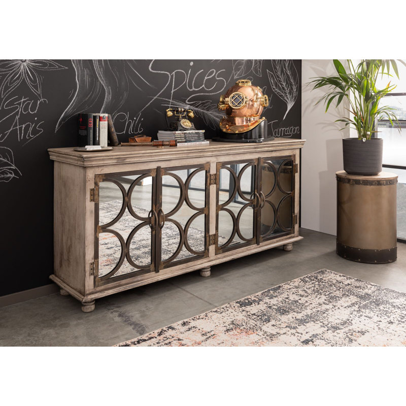 183cm Solid Wood Sideboard, Brown