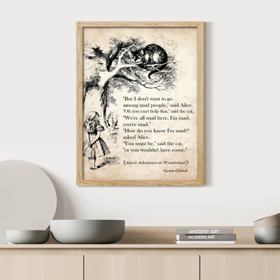 «Alice In Wonderland Cheshire Cat Beauty Quote» sur