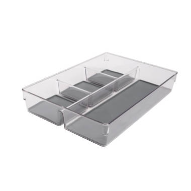 Lexi Home 3 Compartment Acrylic Organizer Tray | Mathis Home