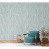 Feel Metallic Wooden Plank Effect 33' L x 21" W Wallpaper Roll