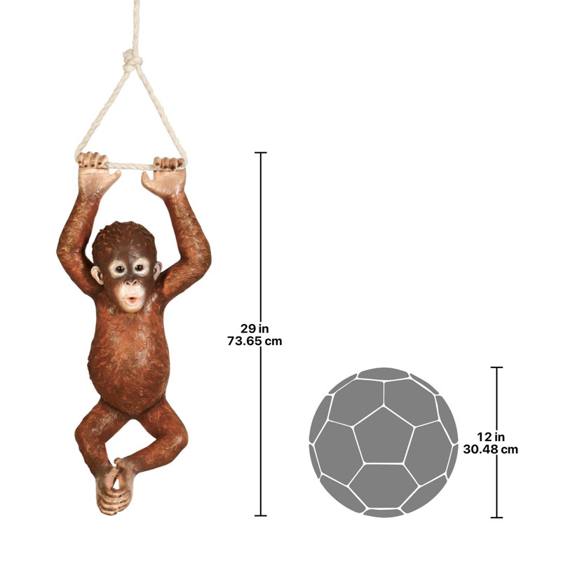 Pongo, the Hanging Baby Orangutan Statue