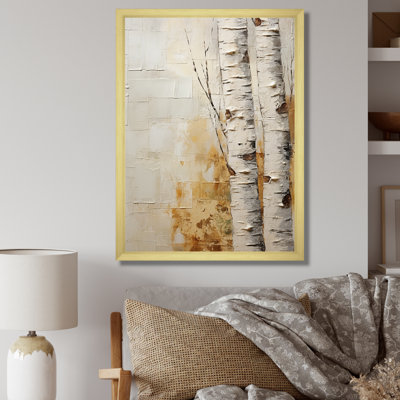 Arbre de minimalisme bouleau II sur toile