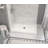 Zone Square Base 48 x 32 Acrylic Alcove or Corner Shower Base with Center Drain in White-121787749