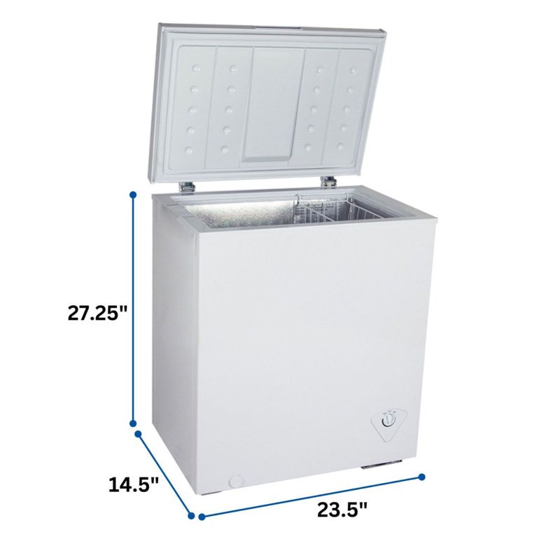 Koolatron 5 cu. ft. Compact Chest Freezer with Adjustable Temperature Control