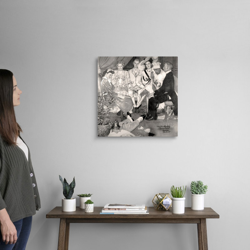 Murder Mystery, art mural sur toile, H 20 po x l 20 po x P 1,25 po, Toile tendue