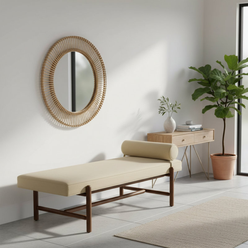 Cellire Bench, Brown, Khaki