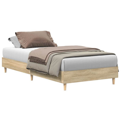 Bed Frame No Mattress Engineered Wood