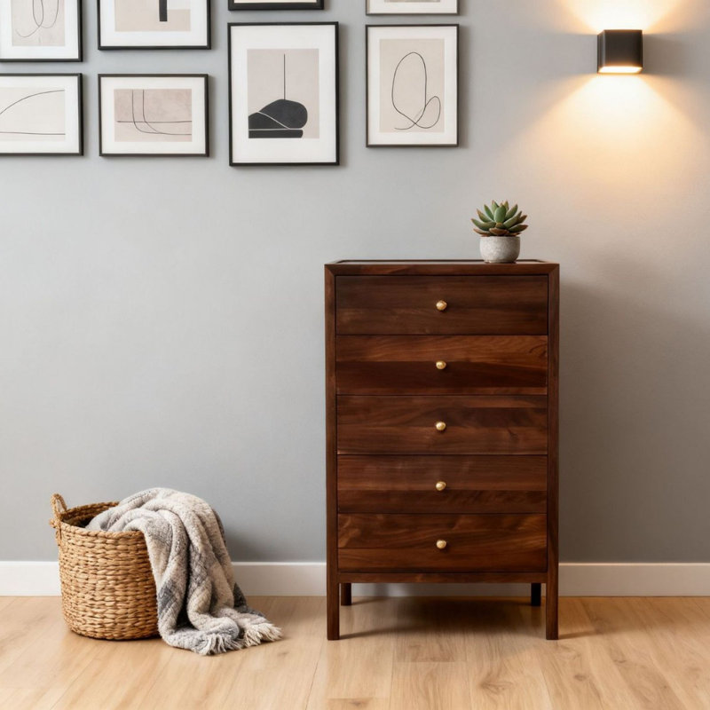 Commode classique à cinq tiroirs