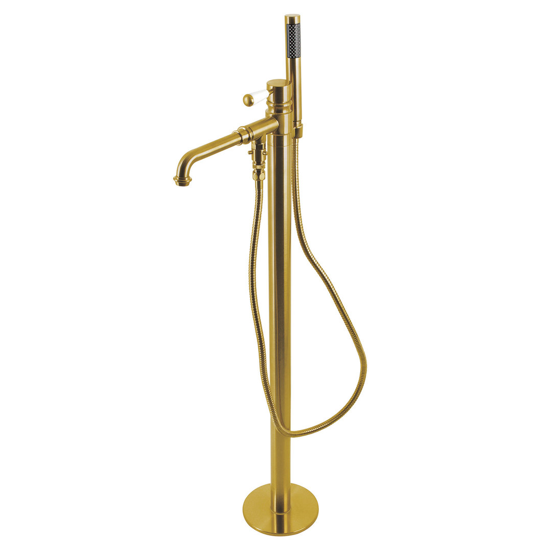Kingston Brass Paris Single-Handle 1-Hole Freestanding Tub Faucet with Hand Shower Kingston Brass