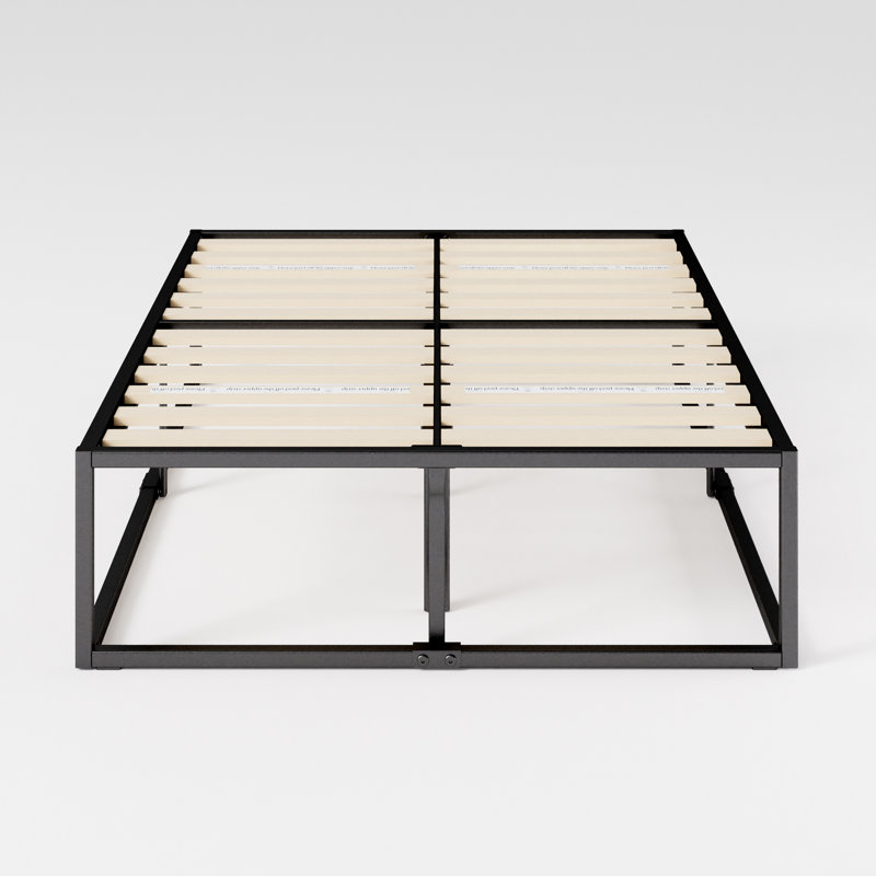 Dekker Metal Bed Frame, 46 cm, Black, Double (4'6)