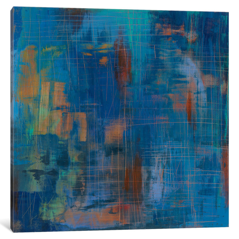 "northern lights" , reproduction d’art sur toile tendue, H 12 po x l 12 po x P 0,75 po, Pas de tapis, Toile tendue