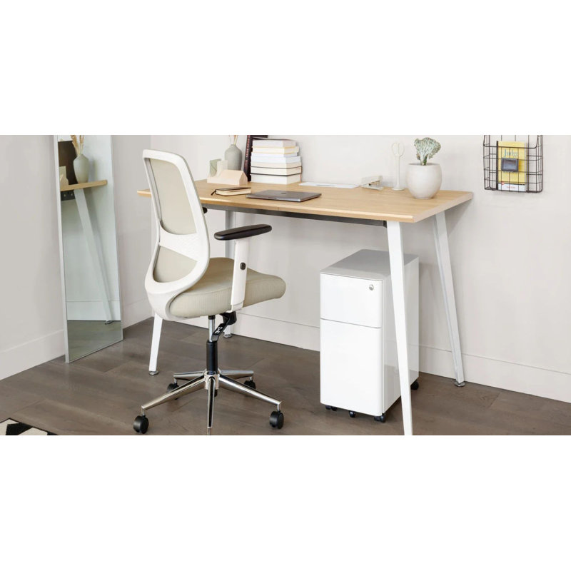 Small Filing Cabinet, White