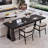 47.24"Black Pine Rectangular Desk-116502051
