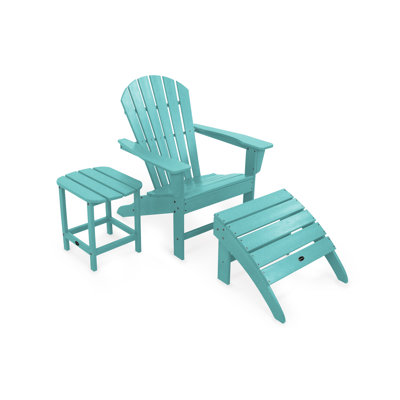 Ensemble 3 pièces POLYWOOD South Beach Adirondack