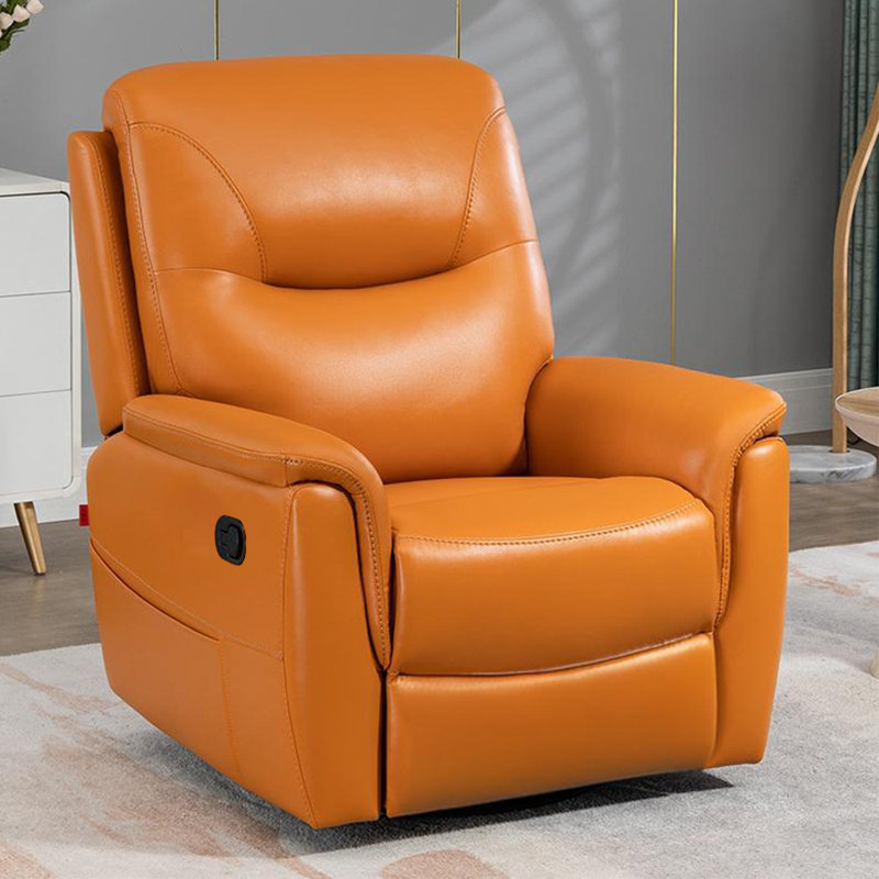 Keever, Orange Faux Leather