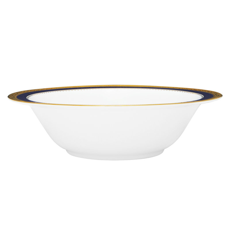 Noritake Odessa Cobalt Round Serving Bowl, Gold