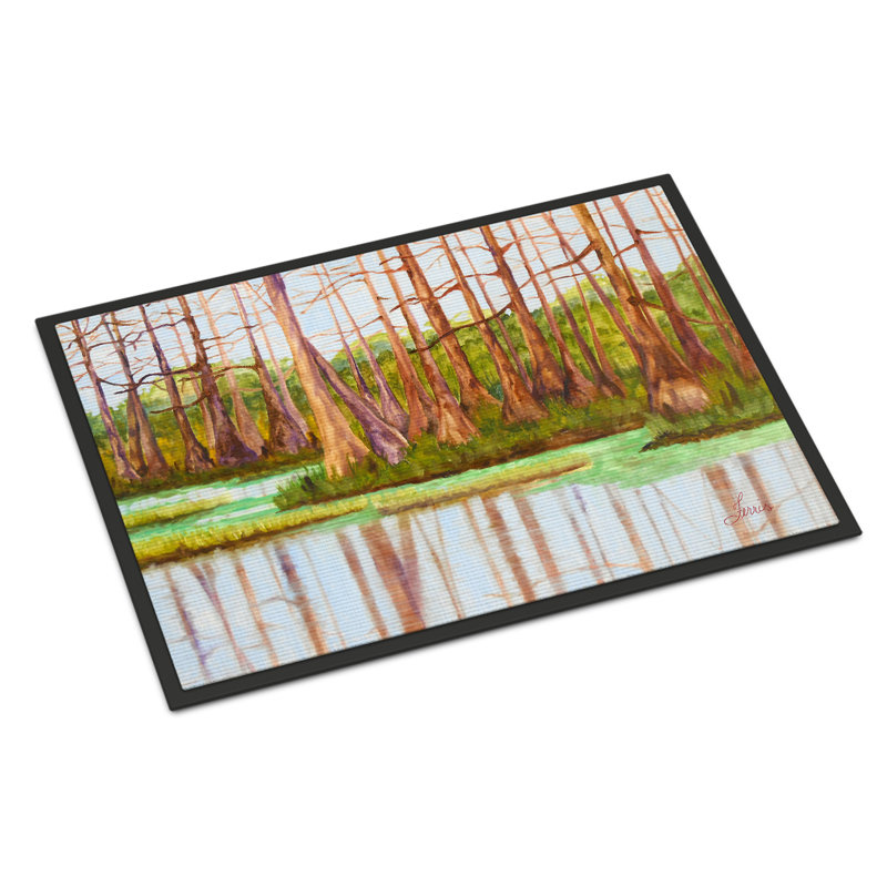 Non-Slip Doormat, 18" W x 27" L, Bayou