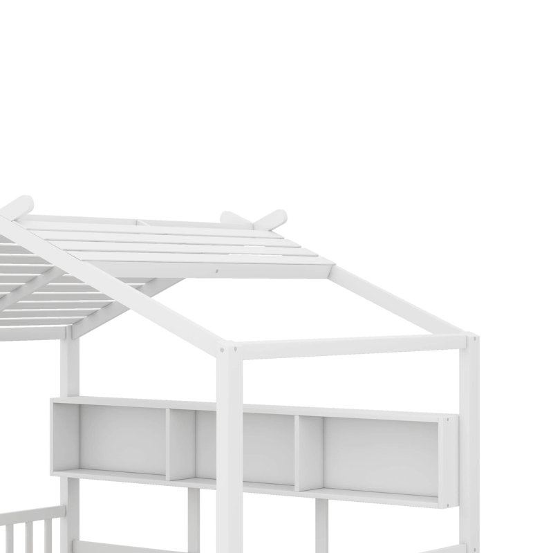 Lit double pleine grandeur, Lit double, Blanc
