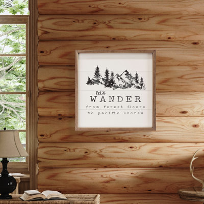 Let's Wander Mountains White