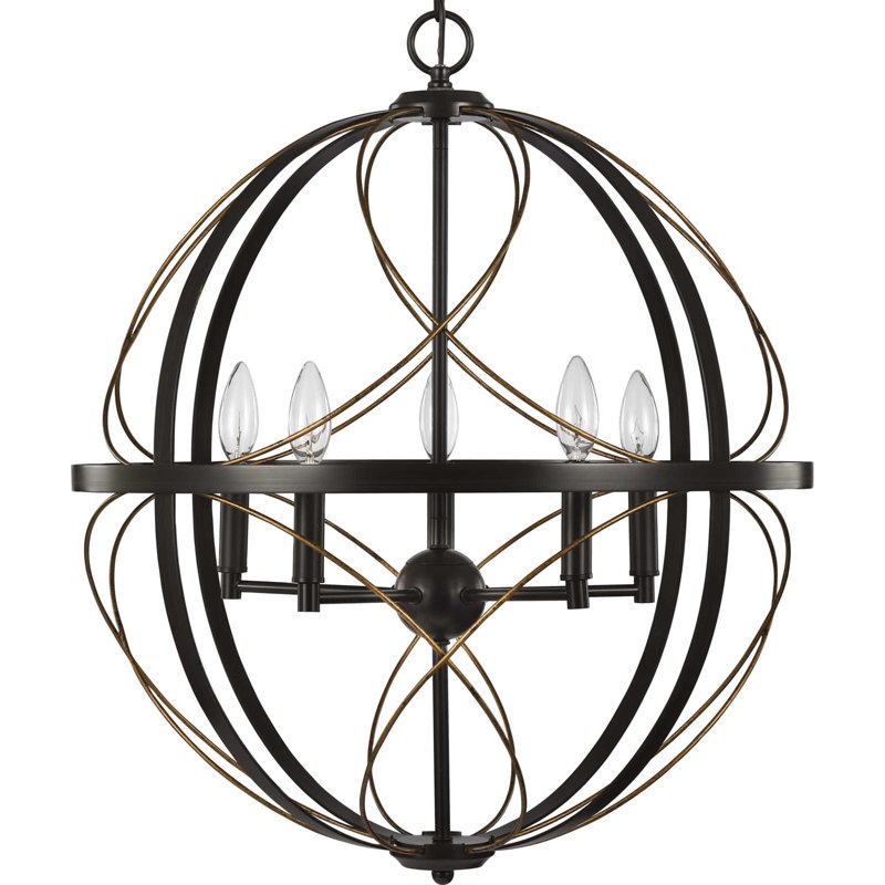 Stacy 5 - Light Single Pendant, Black