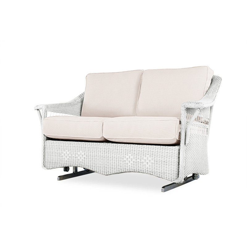 Nantucket Outdoor 2 - Seat Loveseat, White, Sailcloth Salt
