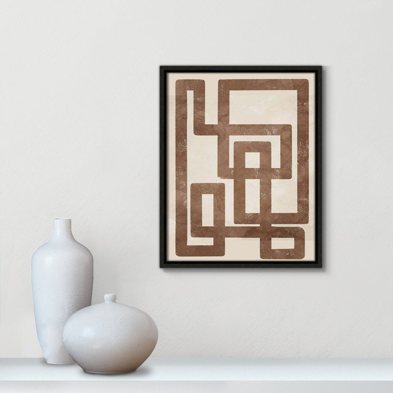 «Happy Natural Sequence II» par Marcus Prime, H 15,5 po x l 12,5 po x P 2 po, Cadre espresso