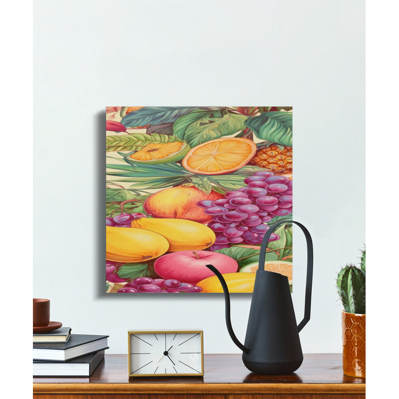 Runge Wrapped Canvas Print Set, 14x14