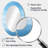 Oceans Infinity Dreamscape IV - Blue Modern Oval Wall Mirror-329063835