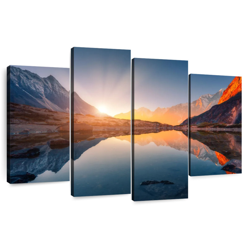 Alvord Himalayan Sunset Reflection, 22" H x 36" W