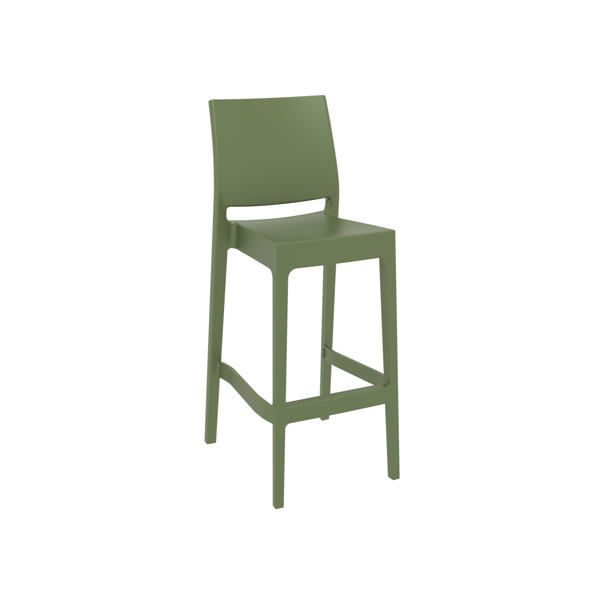 Farrah Square 2 - Person 23.6'' Long Bar Height Dining Set, Olive Green