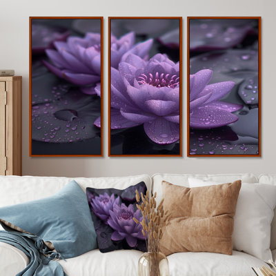 Ensemble d'art mural Saltzman - Lotus