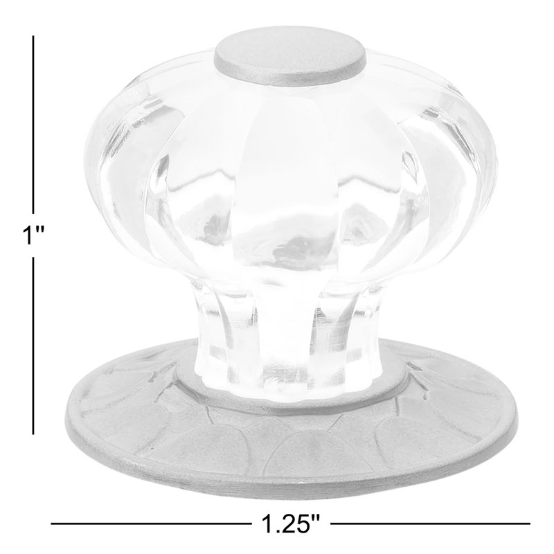 1.25" Diameter Mushroom Knob Multipack, Satin Gold