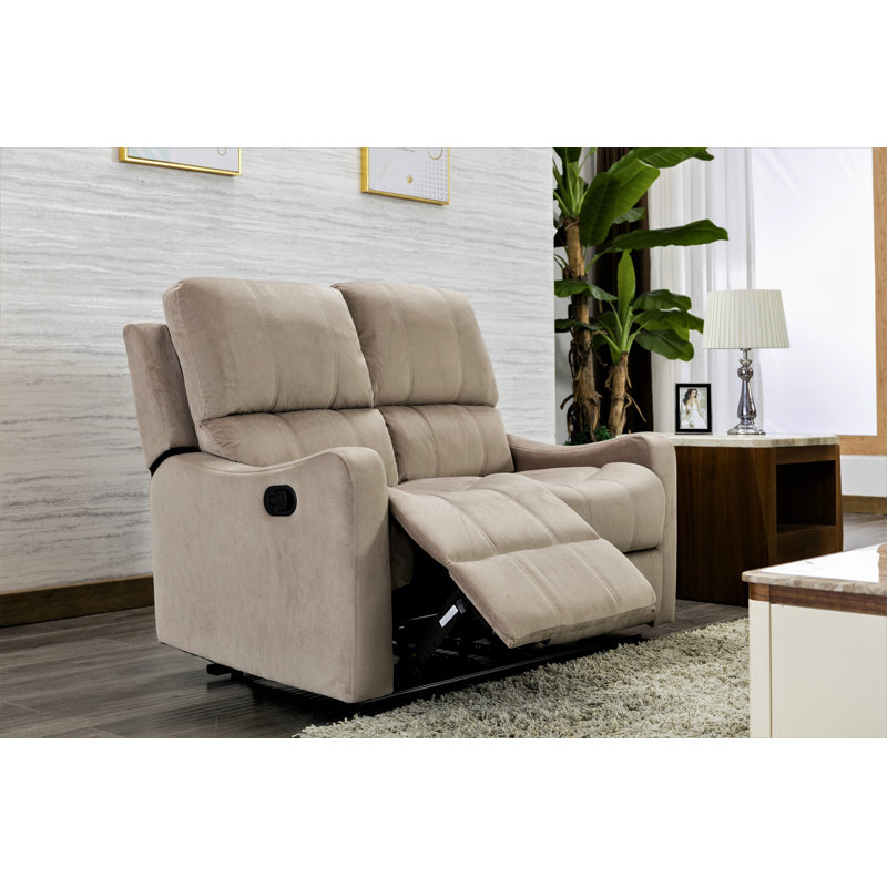 Causeuse inclinable de 51,9 po Aurik, Brun clair Lenox