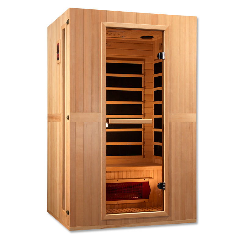 Natural Hemlock 2-Person Bluetooth Compatible Infrared Sauna