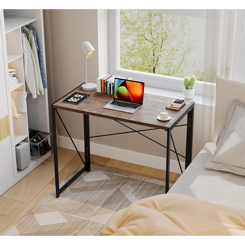 Small Folding Desk 31.5 inch Foldable Computer Desks